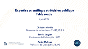 Expertise scientifique et décision publique