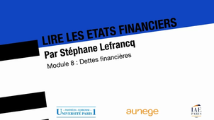 Lire les états financiers - Dettes financières