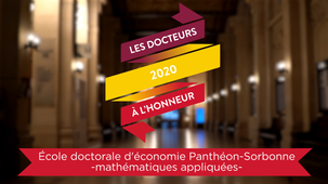 École doctorale d’économie Panthéon-Sorbonne – mathématiques appliquées