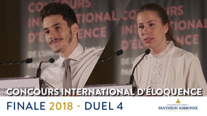 Concours international d'éloquence - finale - duel 4