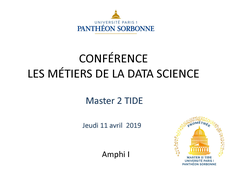 Captation - Les métiers de la data science