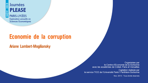Economie de la corruption