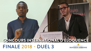 Concours international d'éloquence - finale - duel 3