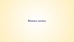 1.2 Réseaux sociaux