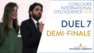 Concours international d'éloquence - demi-finale duel 7