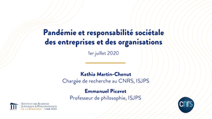 Pandémie et responsabilité sociétale des entreprises et des organisations