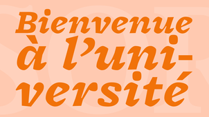 Motion Bienvenue à l'université