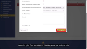 2. Créer et paramétrer une formation ECandidat