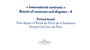 « International contracts » 11-4