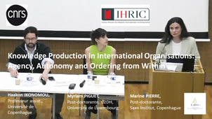 M. Pierre et M. Piguet : Knowledge Production in International Organisations...