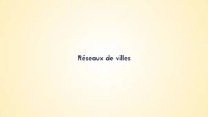 3.5. Réseaux de villes