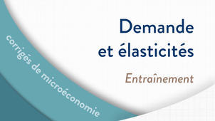 Microéconomie - Demande et élasticités - Partie 3 : Entraînement