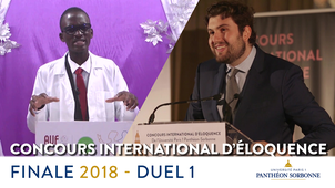 Concours international d'éloquence - finale - duel 1