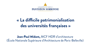 5. La difficile patrimonialisation des universités françaises