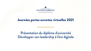 Présentation du diplôme d'université Développer son leadership à l'ère digitale
