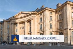 IED-EDS, la Capacité en Droit