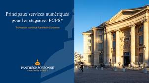 Principaux services de l'ENT pour les stagiaires de la formation continue (2025)