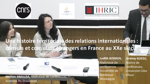 M. Aballéa, J. Guedj et J. Bonnin : Une histoire territoriale des relations internationales...