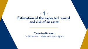Capsule 1 : Estimation of the expected reward and risk of an asset