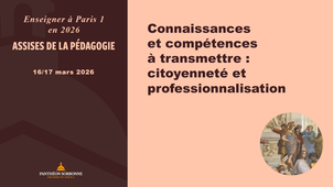 Connaissances et compétences à transmettre : citoyenneté et professionnalisation | Assises de la pédagogie 2026