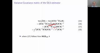 L3 2020 Introduction to Econometrics 20200422 MLR in Matrix Form