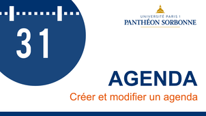 AGENDA - Créer et modifier un élément