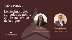 Table ronde - Les technologies agricoles de pointe et l'IA au service de la vigne