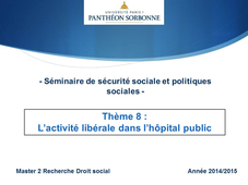 L’activité libérale dans l’hôpital public