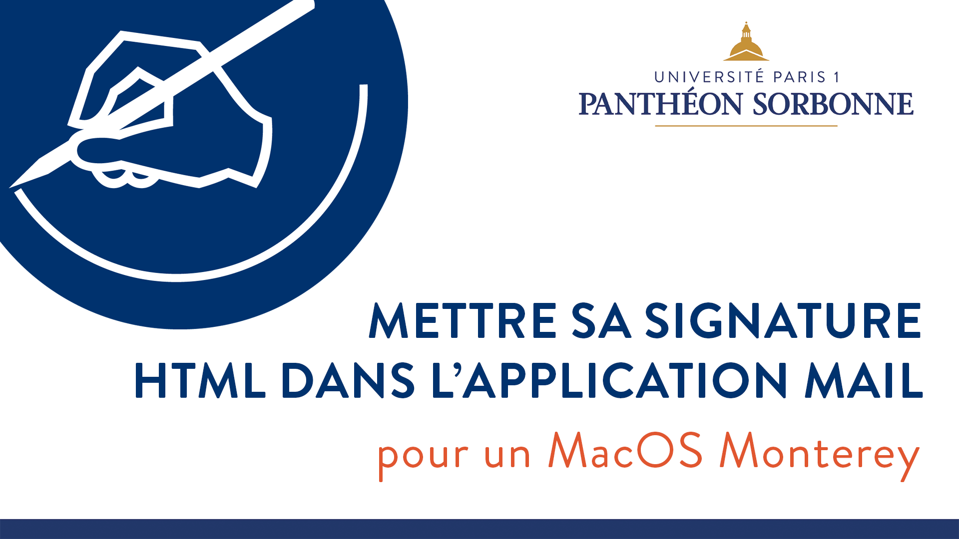 Médiathèque de l'université Paris 1 Panthéon-Sorbonne -   Mettre Une Signature Html Sous Macos Montere…